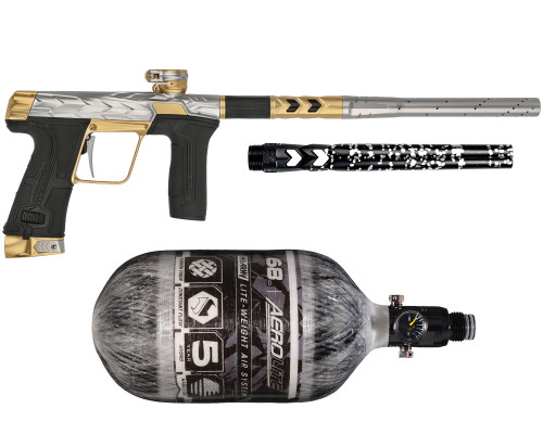 HK Army Fossil Eclipse CS3 Paintball Gun w/ Free 68ci Aerolite Tank & Fossil S63 Barrel Tip - Canary