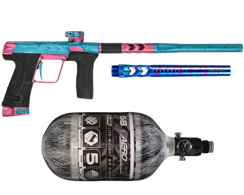 HK Army Fossil Eclipse CS3 Paintball Gun w/ Free 68ci Aerolite Tank & Fossil S63 Barrel Tip - Arctic