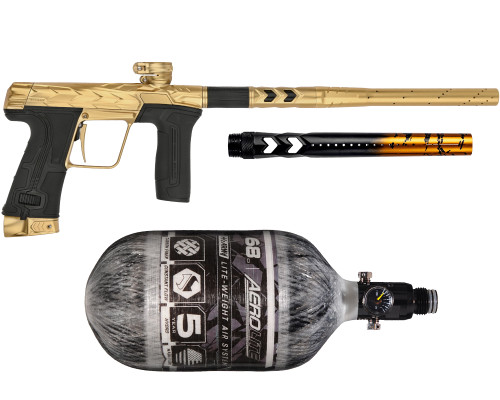 HK Army Fossil Eclipse CS3 Paintball Gun w/ Free 68ci Aerolite Tank & Fossil S63 Barrel Tip - Excalibur