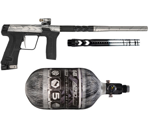 HK Army Fossil Eclipse CS3 Paintball Gun w/ Free 68ci Aerolite Tank & Fossil S63 Barrel Tip - Mercury