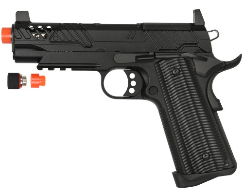 PTS ZEV Ed Brown 1911 Standard Version Gas Blowback Airsoft Pistol - Black