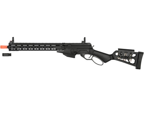 G&G Armament LevAR 10" Green Gas Lever Action Airsoft Gun - Black (GAS-LVR-015-BNB-UCM)