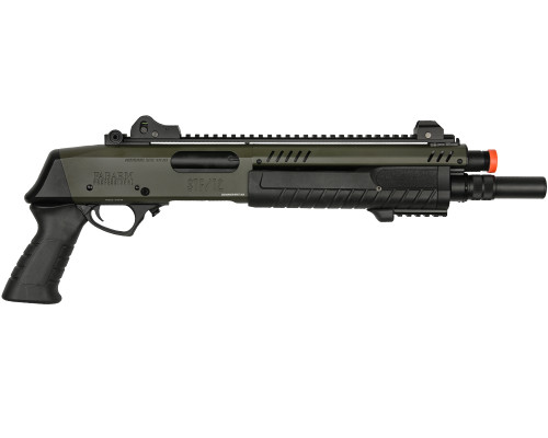 BO Manufacture REP FABARM STF12 Short 11" Pump Action Gas Airsoft Shotgun - OD Green (USLR-LG3062)