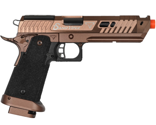 Jag Arms Taran Tactical Innovations Sand Viper Hi Capa Gas Blowback Airsoft Pistol (High Grade) - Bronze