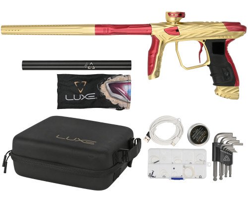 HK Army Shredder Luxe Idol Paintball Gun - Dust Gold/Red