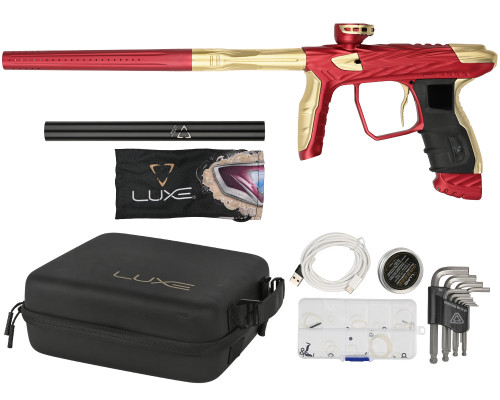 HK Army Shredder Luxe Idol Paintball Gun - Dust Red/Gold