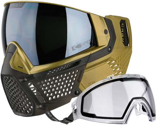 Carbon CRBN Zero Pro Paintball Mask (Less Coverage) - Dune
