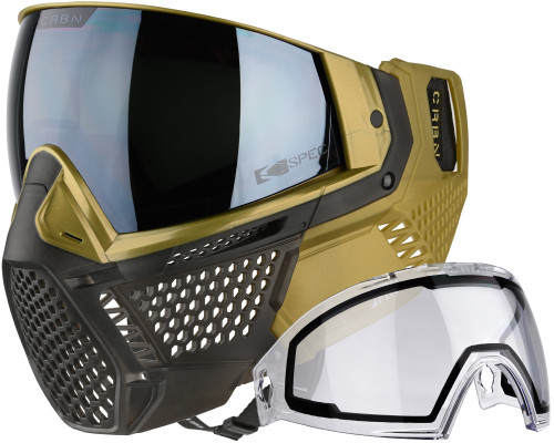 Carbon CRBN Zero Pro Paintball Mask (More Coverage) - Dune