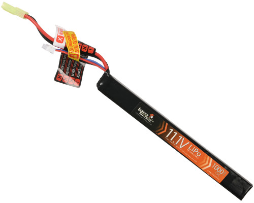 Lancer Tactical 11.1V 1000mAh 15C Long Stick Lipo Airsoft Battery (LT11.1V1000S15C)