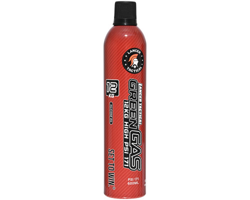 Lancer Tactical 600ml High PSI Green Gas w/ Oil (LT-12KG-OIL)