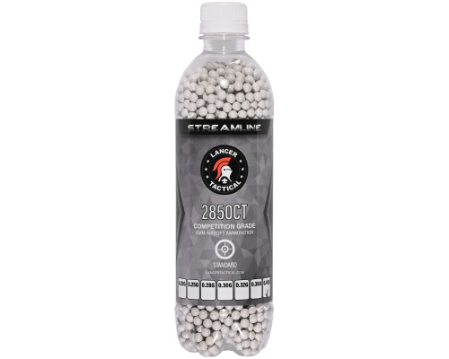 Lancer Tactical .40g Streamline Competition Grade Airsoft BB's - 2,850 Rounds (CA-SLB-040SP-2850)