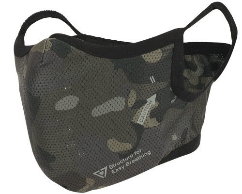Laylax Battle Style Aeroflex Face Guard - Multicam Black - Small/ Medium