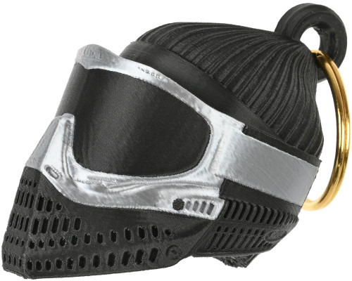 Paintball DNA JT Flex Mask Keychain - Pearl Silver