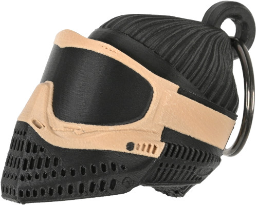 Paintball DNA JT Flex Mask Keychain - Tan