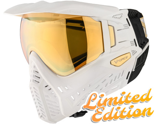 V-Force Profiler 2.0 Paintball Mask - SE White/Gold