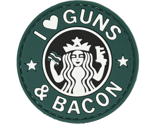 I Love Guns & Bacon PVC Patch (AC-110K)