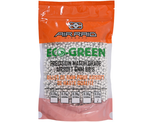 Air Raid .32g Eco Airsoft BB's - 3,125 Rounds - White (65566)