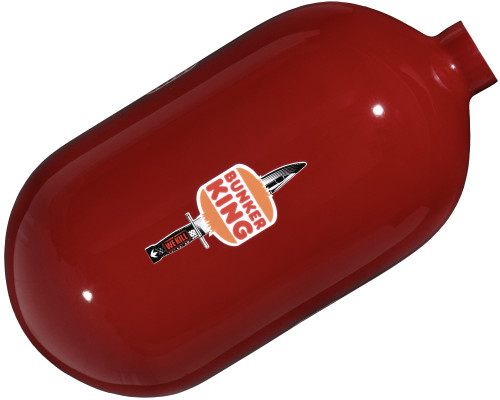 Bunkerkings FN Lite Air Bottle - 70/4500 (Bottle Only) - Blood Red BK Knife
