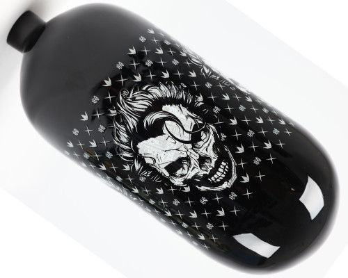Bunkerkings FN Lite Air Bottle - 90/4500 (Bottle Only) - Black Joker Skull