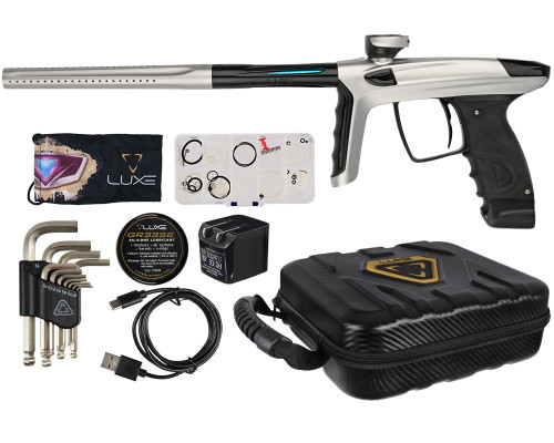 DLX Luxe TM40 Paintball Gun - Dust White/Polished Black Version C
