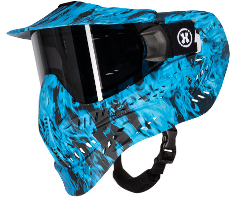 HK Army HSTL Thermal Paintball Mask - Blue Flame w/ Smoke Lens