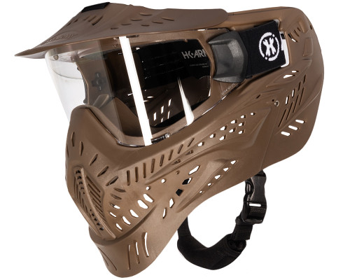 HK Army HSTL Single Paintball Mask - Tan w/ Clear Lens