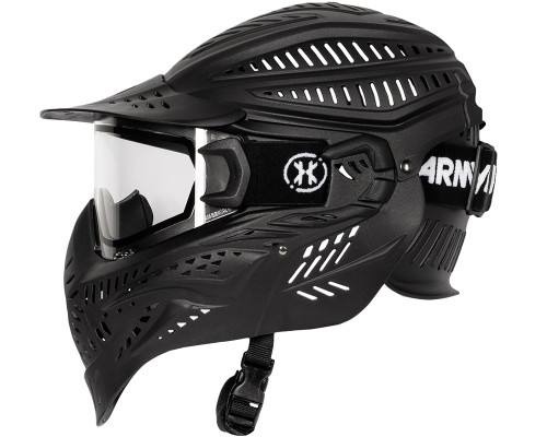 HK Army HSTL Headguard Thermal Paintball Mask - Black w/ Clear Lens
