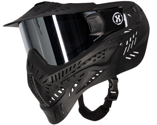 HK Army HSTL Thermal Paintball Mask - Black w/ Chrome Lens