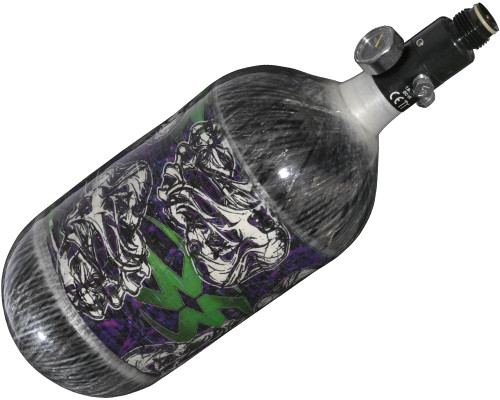Old Hydro - Empire Mega Lite 80/4500 Compressed Air Paintball Tank - Nightmare (Hulk/Grey)