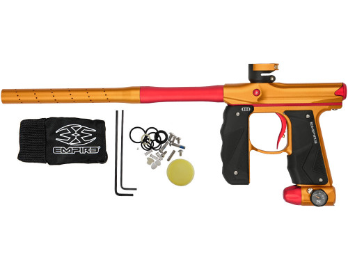 Empire Mini GS Paintball Gun w/ 2 Piece Barrel - Dust Honey Gold/Dust Red