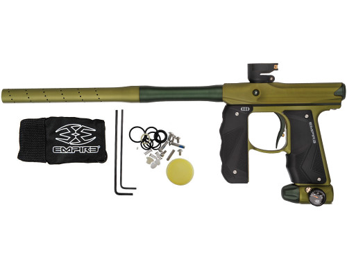 Empire Mini GS Paintball Gun w/ 2 Piece Barrel - Dust Olive/Dust Pine Green