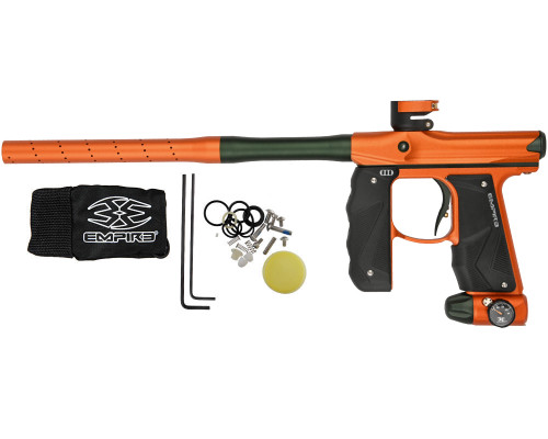 Empire Mini GS Paintball Gun w/ 2 Piece Barrel - Dust Tangerine/Dust Pine Green