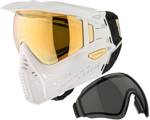 V-Force Profiler 2.0 Paintball Mask w/ Additional Lens - SE White/Gold