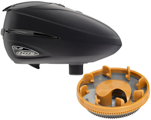 Dye Rotor R2 Paintball Loader w/ Free Freeflow Funnel Kit - Black/Black