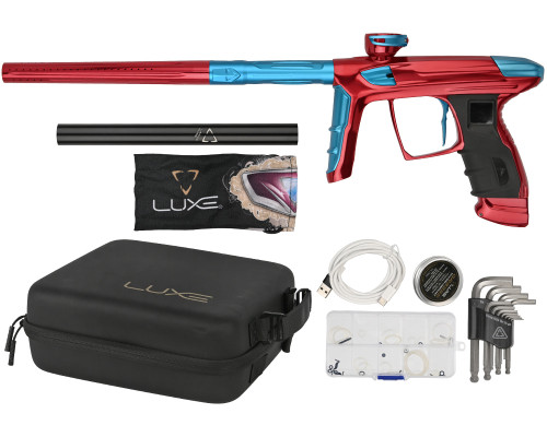DLX Luxe IDOL Paintball Gun - Polished Red/Dust Blue
