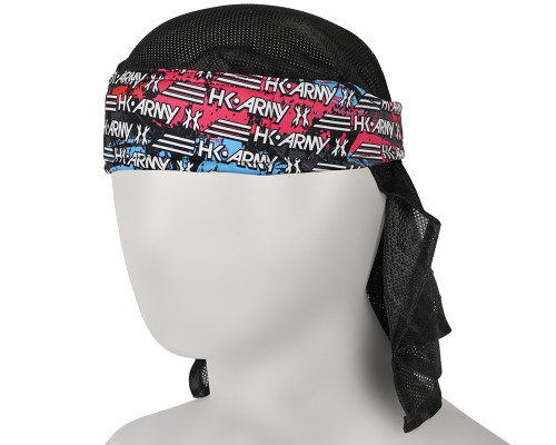 HK Army Headwrap - Splatter Pink/Red/Blue