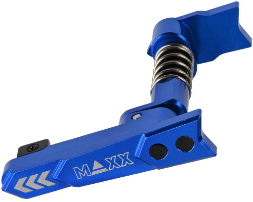 Maxx Model CNC Aluminum Advanced Magazine Release Style A - Blue (MX-MAR001SAU) Maxx Model CNC Aluminum Advanced Magazine Release Style A - Blue (MX-MAR001SAU)