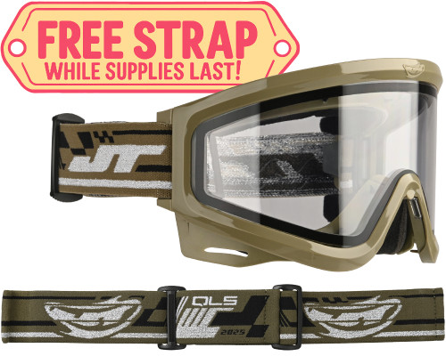 JT ProFlex QLS Goggle Frame w/ Lens & Strap - Olive
