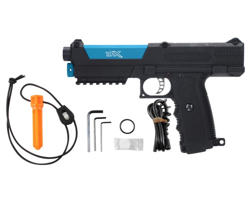 Tippmann TiPX Trufeed Paintball Pistol - Black/Dust Teal