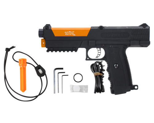 Tippmann TiPX Trufeed Paintball Pistol - Black/Sunburst Orange