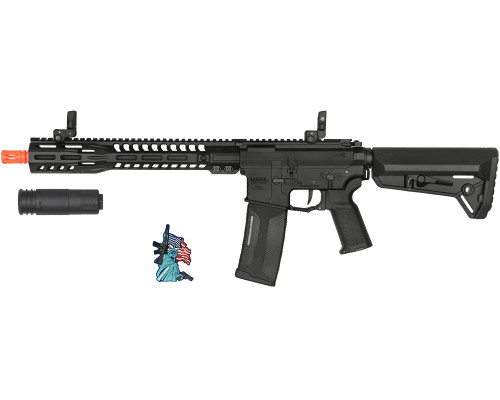 Lancer Tactical Gen 4 SLR  SD 13" M4 AEG w/ Aster II Bluetooth ETU - Black (LT-SLR-SD13-G4-ASTER)