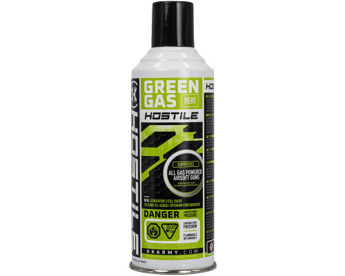 HK Army Hostile Airsoft Green Gas - 8oz