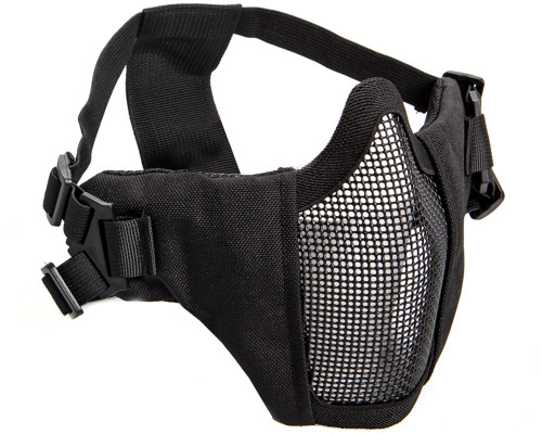 ASG Strike Systems Metal Mesh Airsoft Mask w/ Cheek Pads - Black (19079)