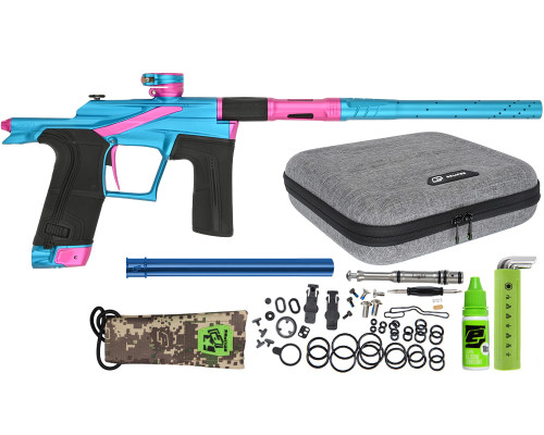 Planet Eclipse Ego LV2 Paintball Gun - Teal/Pink w/ Teal Frame