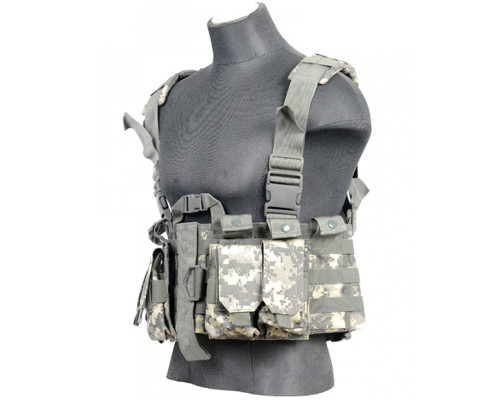 Lancer Tactical Nylon M4 Chest Harness Molle Rig - ACU - (CA-306AN)