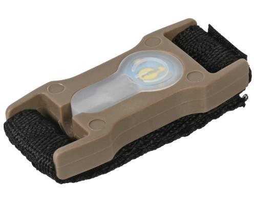 AMA 1" Webbing Split Bar Blue LED Strobe Light - Dark Earth - (AC-329TB)