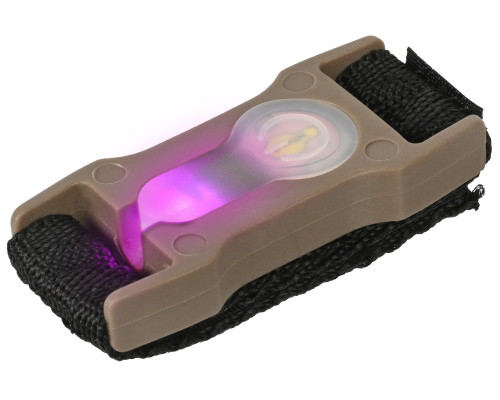 FMA 1" Webbing Split Bar Pink LED Strobe Light - Dark Earth - (AC-329TP)