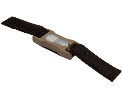 UK Arms 1" Webbing Split Bar White LED Strobe Light - Dark Earth - (AC-329TW)