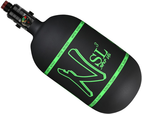 Ninja SL3 Carbon Fiber Air Tank w/ Pro V3 Regulator - 68/4500 - Matte Series Black/Green