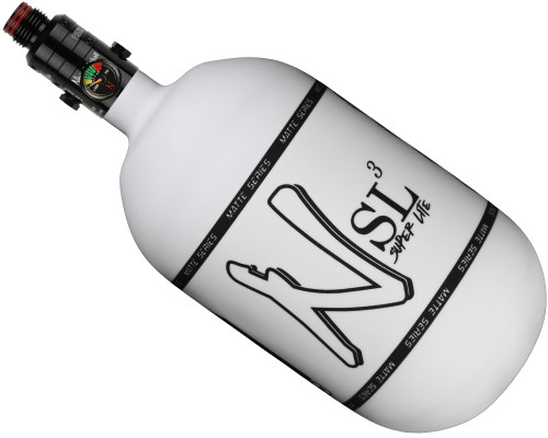 Ninja SL3 Carbon Fiber Air Tank w/ Pro V3 Regulator - 68/4500 - Matte Series White/Black